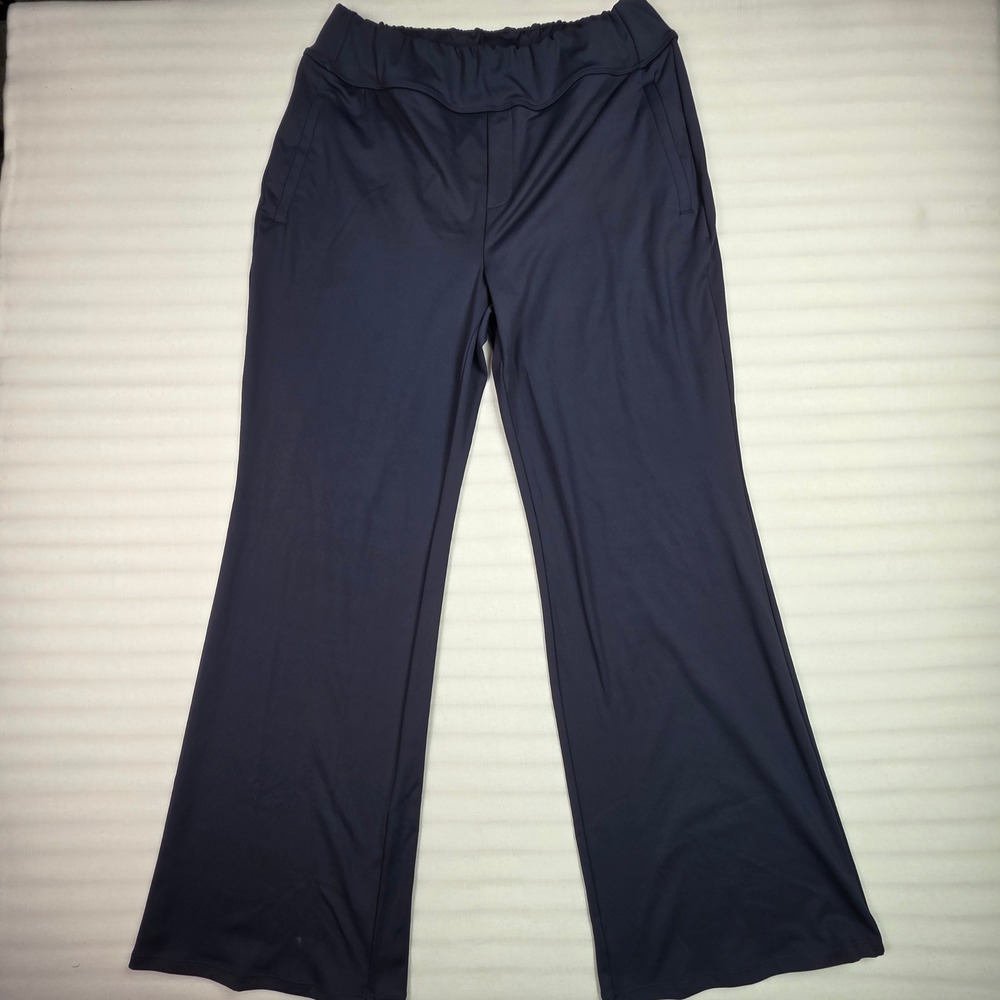 Halara Navy Blue High Waisted Wide Leg Pants XL Tall